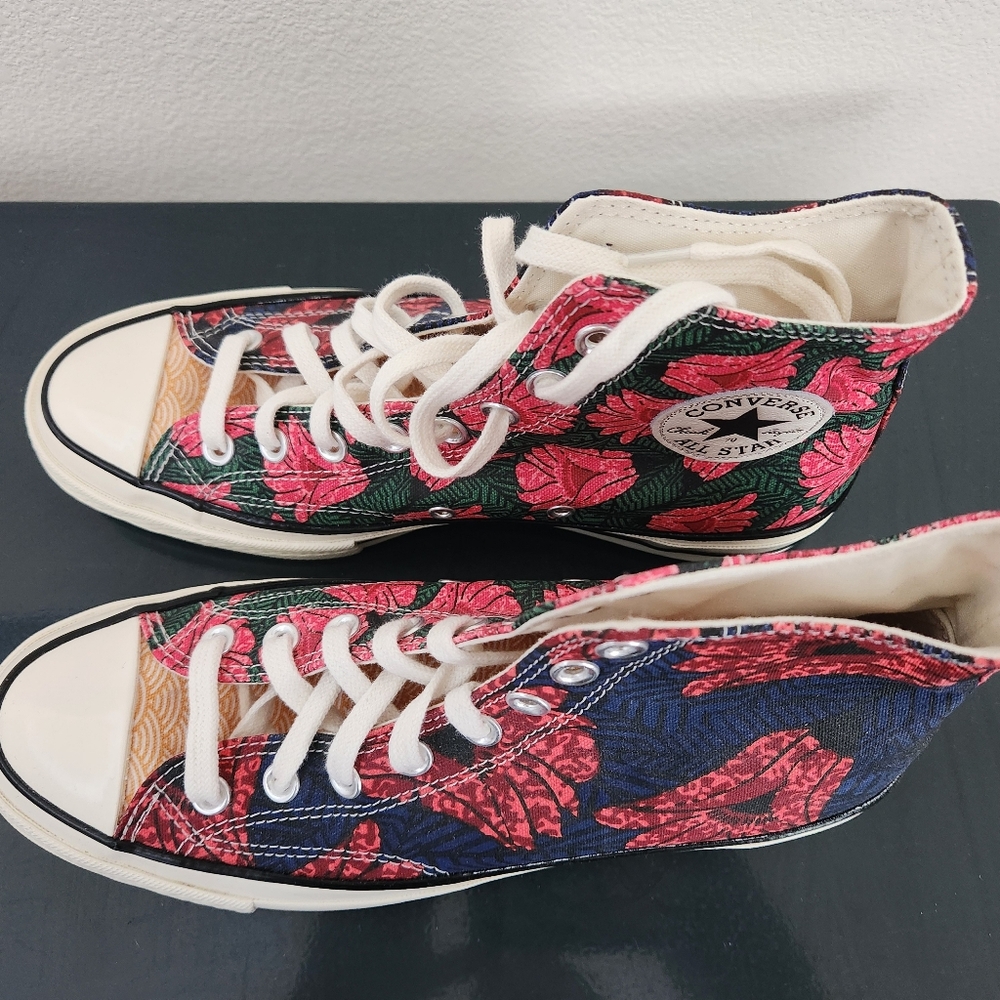 Chuck Taylor 70 Rare Floral Patchwork Weave High Tops Multi Size 9 Women's